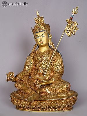 14" Guru Padmasambhava Statue From Nepal