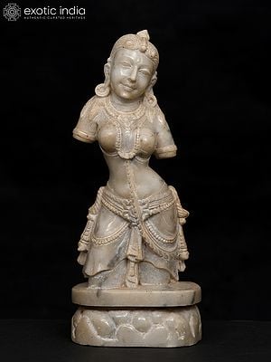 8" Lady Figure | Sand Stone Statue | Made in Orissa