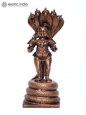 Lord Krishna Copper Statue