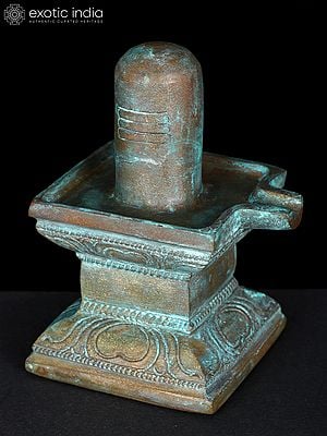 3" Small Bronze Shivalinga