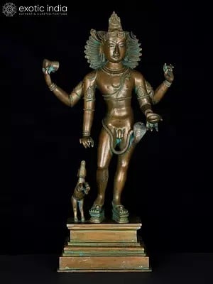 20" Bhikshatana Shiva | Bronze Statue