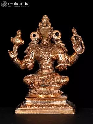 3" Small Sitting Lord Hayagriva | Bronze Statue