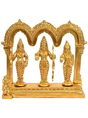 5" Rama Durbar Statue in Brass | Handmade | Made in India