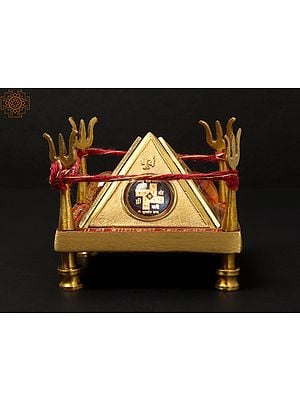 04" Shri Bagalamukhi Raksha Kavach in Brass | Handmade | Made in India