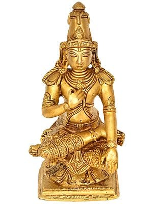 Handcrafted Small Size Brass Sculpture of Lord Rama