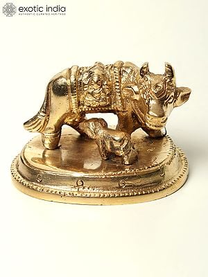 2" Small Kamadhenu Cow with Calf