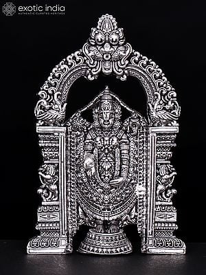 5" Small Fine Quality Tirupati Balaji (Venkateshvara) Brass Statue