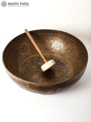 Bronze Singing Bowls with Beautiful Motifs