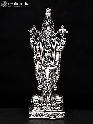 Superfine Lord Tirupati Balaji Idol with Garuda at Bottom | Venkateshvara Brass Statue (Multiple Sizes)