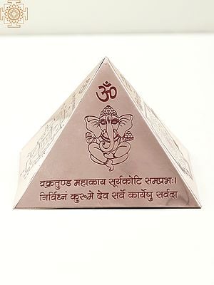 Vastu Pyramid with Syllable Mantra with Ganesha Figure, Shri Vaastu Dosh Nivaaran, Shri Kuber Mantra, Shri Yantra