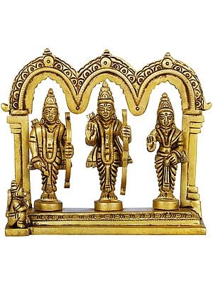 4" Rama Durbar Statue in Brass | Handmade | Made in India