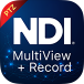 TopDirectorView NDI monitor, multiview, PTZ control, Record, Video scopes