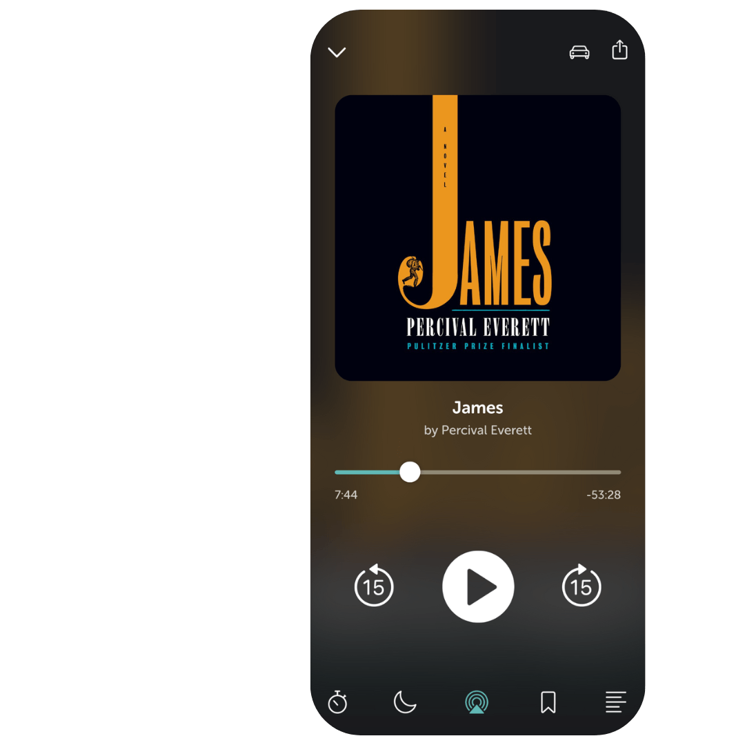 Libro.fm app playing James