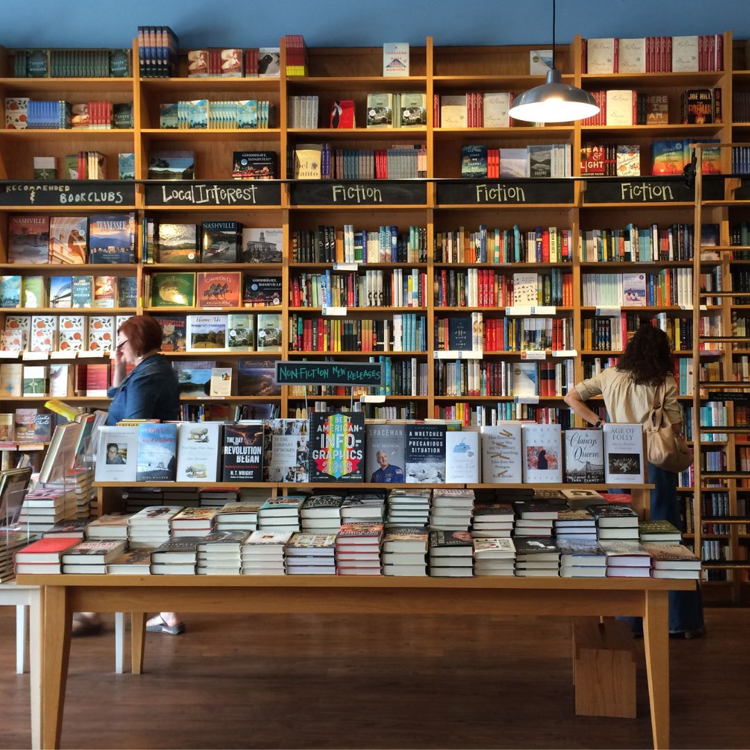 People shopping at local bookstore