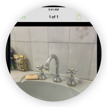 photo of sink in ServiceM8 app