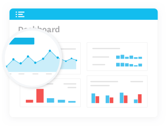 Stylised Xero dashboard