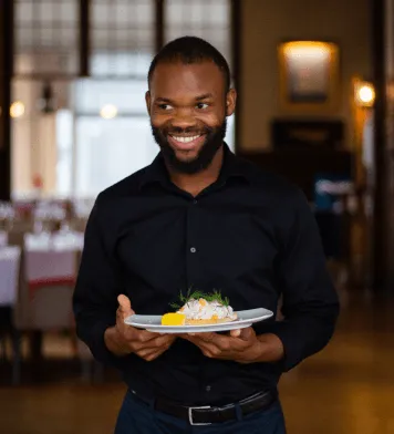 Picture of staff in restaurant