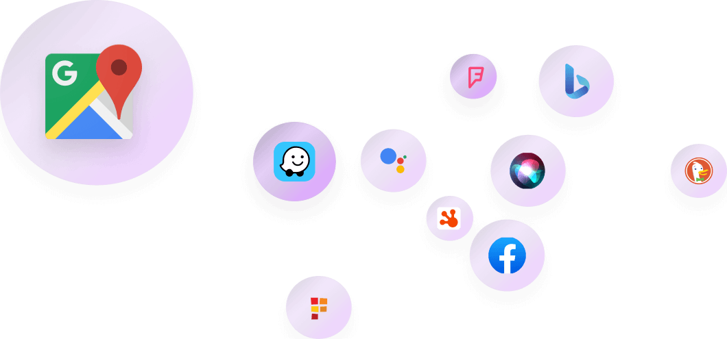 Icons of all the connections on Mobals platfrom 