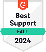 G2 Best Support Award Badge - Fall 2024