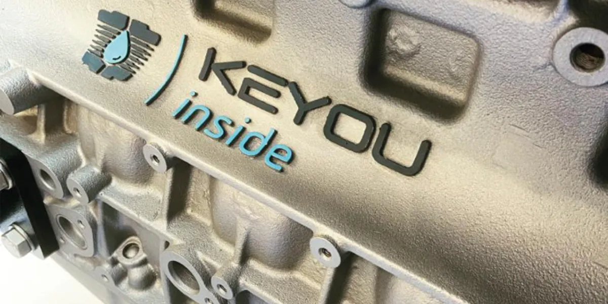 Zoomed image of engine