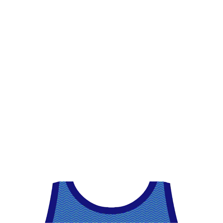 a blue tank top on a black background