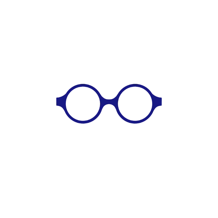 a pair of glasses sitting on top of a black surface