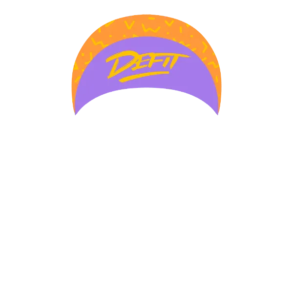 a purple and orange arch with the word detroit on it