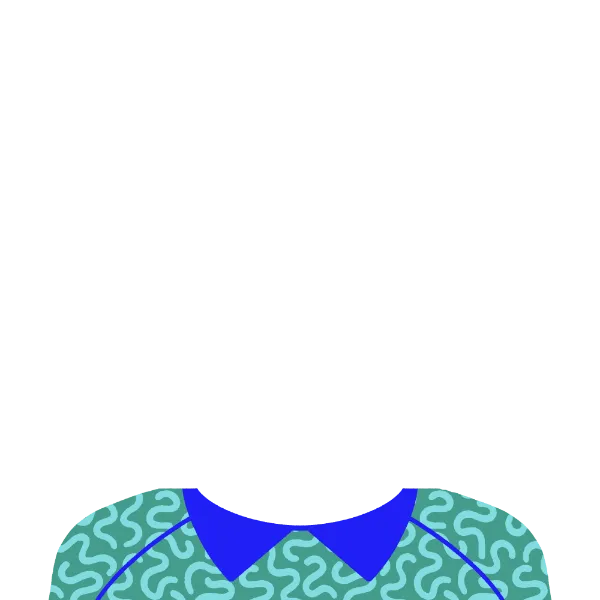 a picture of a blue and green shirt