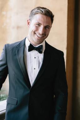 Black Notch Lapel Tuxedo - Image by Julia Sharapova Photography