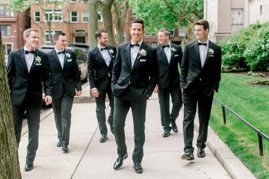 Black Notch Lapel Tuxedo - Image by Kenzie Leigh Photography