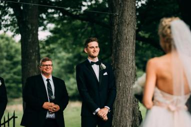 Black Peak Lapel Tuxedo - Image by Elle Studios