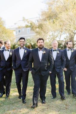 Black Peak Lapel Tuxedo - Image by @jodigrayphotography