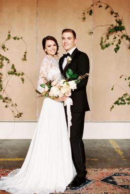 Black Peak Lapel Tuxedo - Image by Jamie Vinson Photography