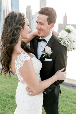 Black Notch Lapel Tuxedo - Image by Kenzie Leigh Photography