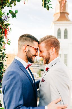 Cement Gray Suit - Image by Ivy Bee Weddings