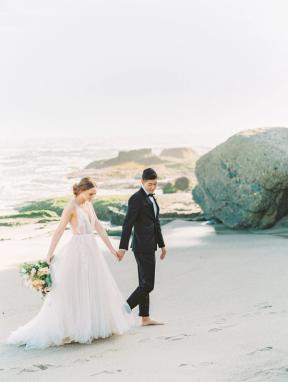 Black Notch Lapel Tuxedo - Image by Cavin Elizabeth Photography