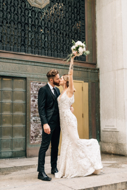 Black Peak Lapel Tuxedo - Image by FALSE