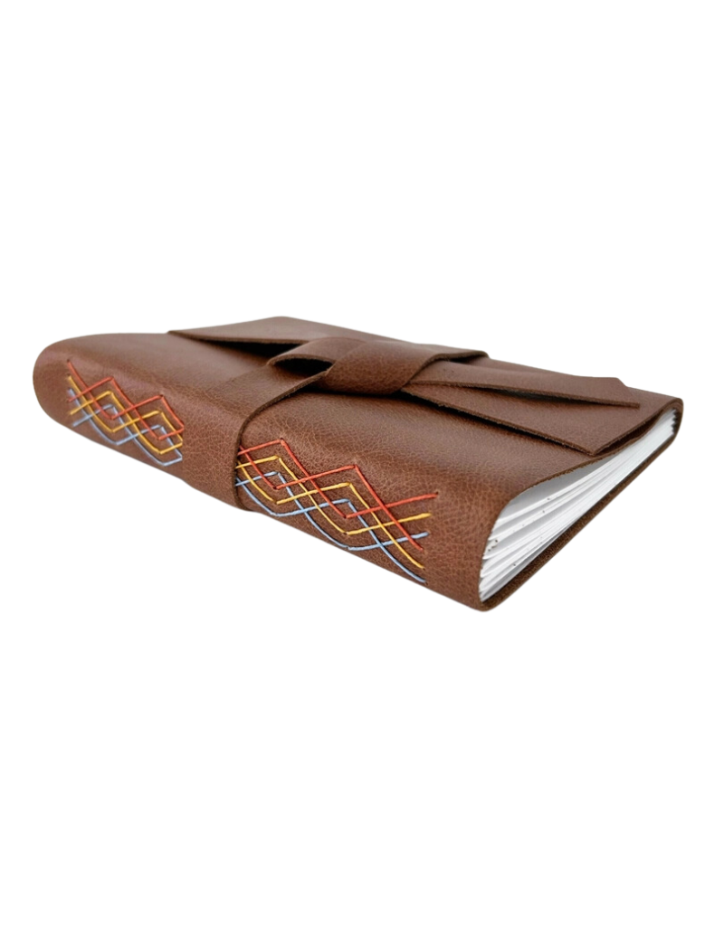 Absolutely EVO Large Brown Leather Journal - Unlined