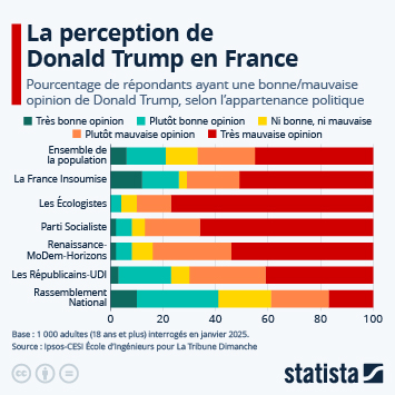 Infographie - La perception de Donald Trump en France