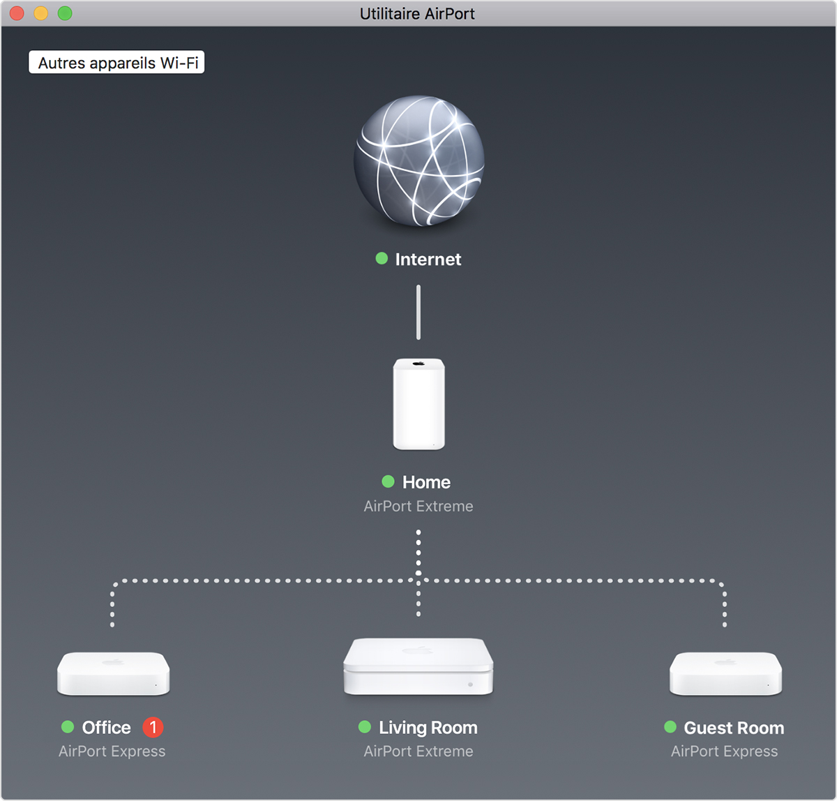 Utilitaire AirPort sur Mac