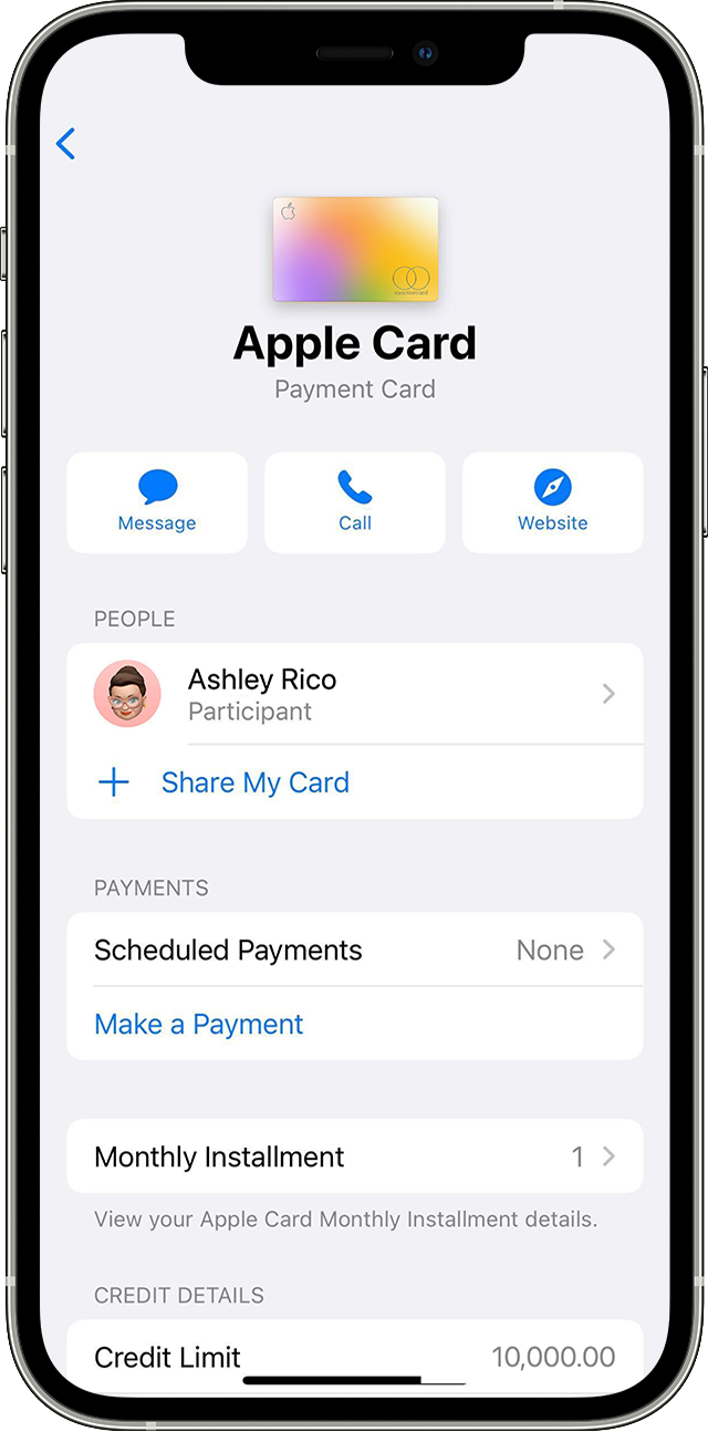 View your Apple Card Monthly Installments in the Wallet app