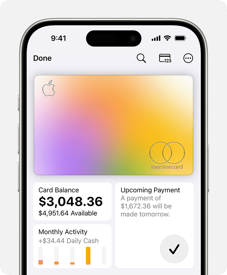 Check your Card Balance for Apple Card in the Wallet app