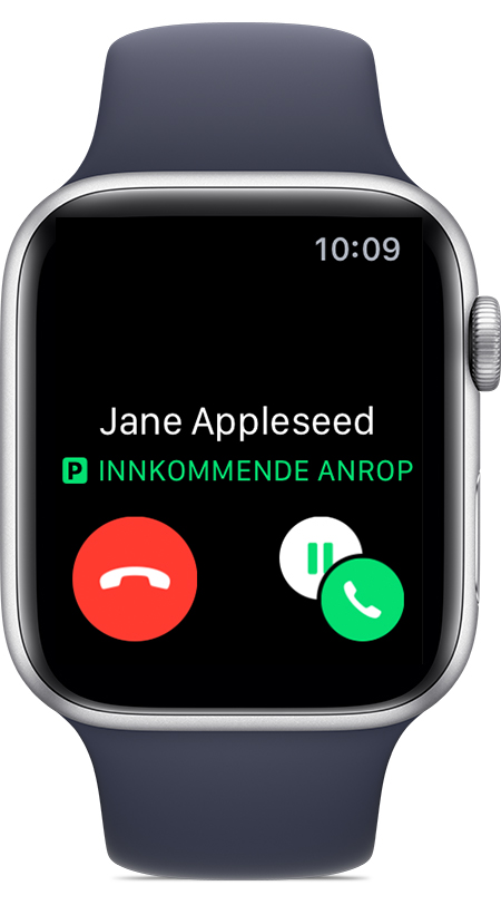 Anrop fra Jane Appleseed på telefonlinje P. 