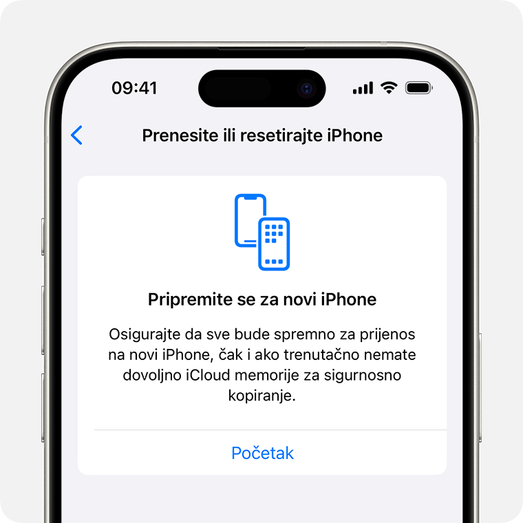 iPhone sa zaslonom Pripremite se za novi iPhone