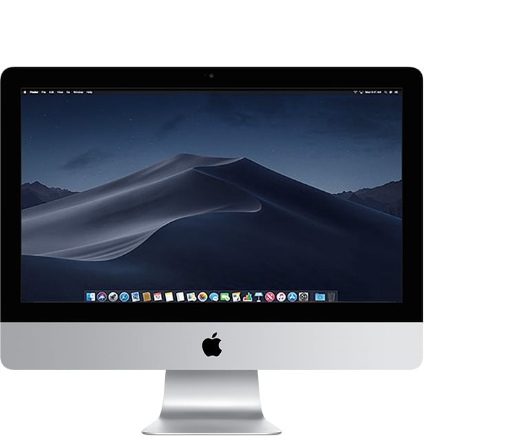 Parte frontal de la iMac (Retina 4K; 21,5 pulgadas; 2019)