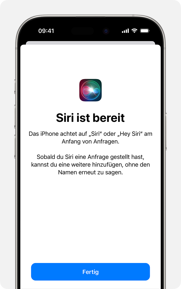 Siri ist im Dunkelmodus bereit