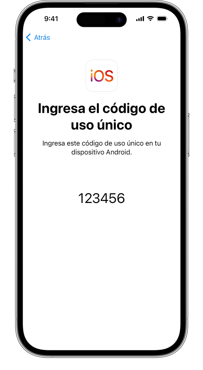 Se genera un código de un solo uso para confirmar que los dos dispositivos están conectados.