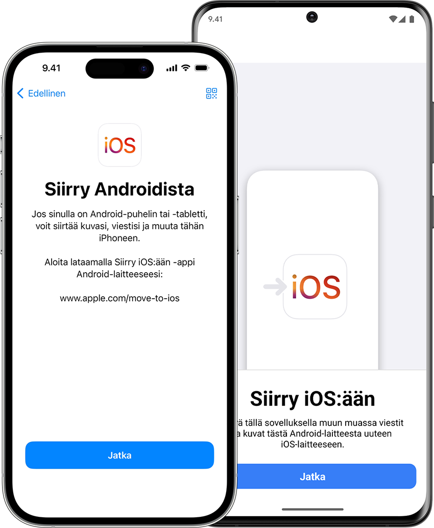 Siirry iOS:ään -appi auttaa siirtämään Android-puhelimen tiedot uuteen iPhoneen.