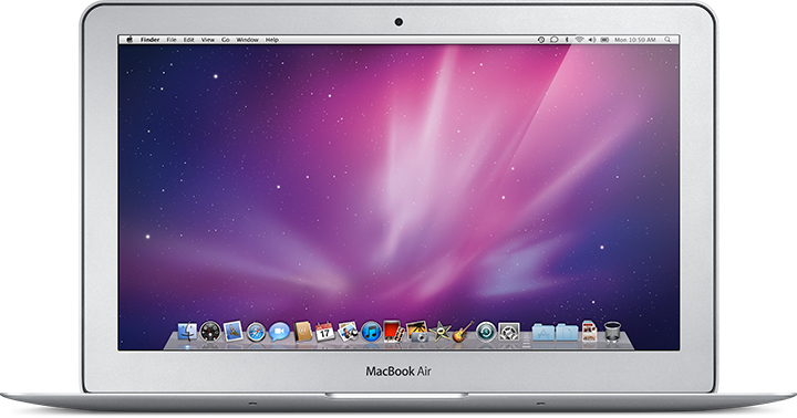 Front of MacBook Air (11-inch, Late 2010).