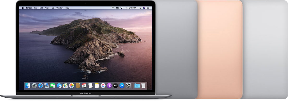 Front of MacBook Air (Retina, 13-inch, 2020).